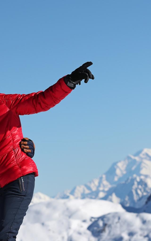 Le Collet - Vue sur le Mont Blanc depuis le sommet de Claran