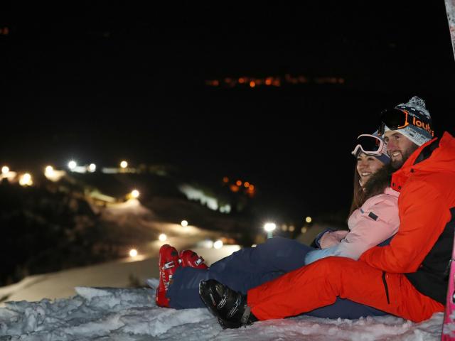 Ski nocturne au Collet