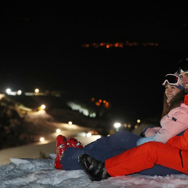 Ski nocturne au Collet