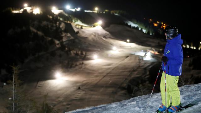 Ski nocturne au Collet