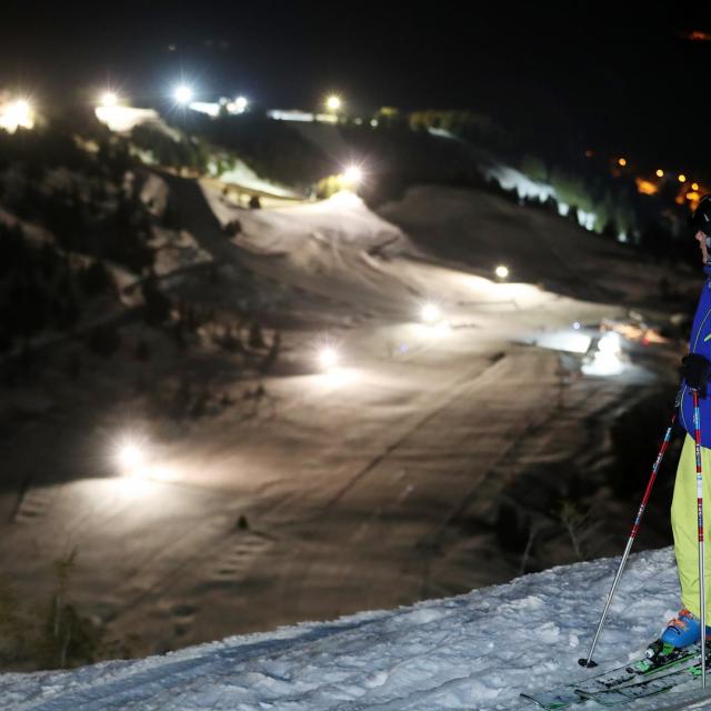 Ski nocturne au Collet