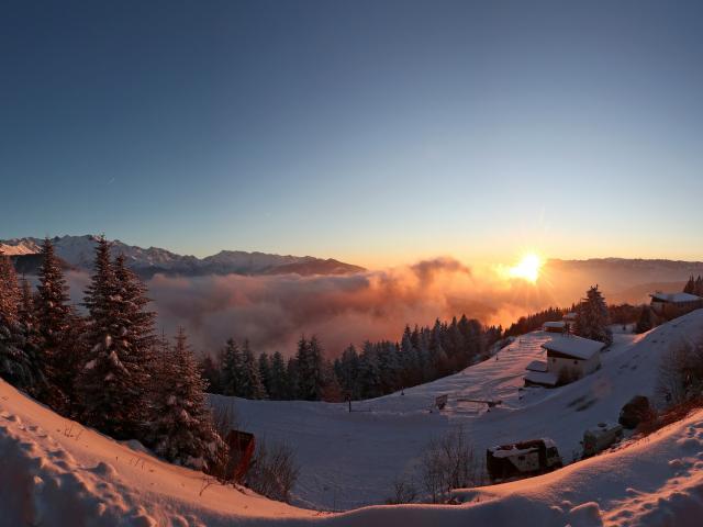 Coucher de soleil au Collet