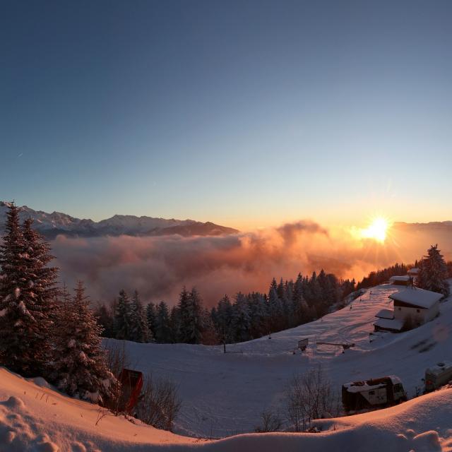 Coucher de soleil au Collet