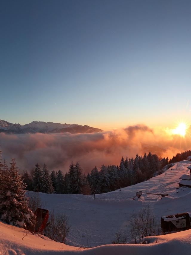 Coucher de soleil au Collet