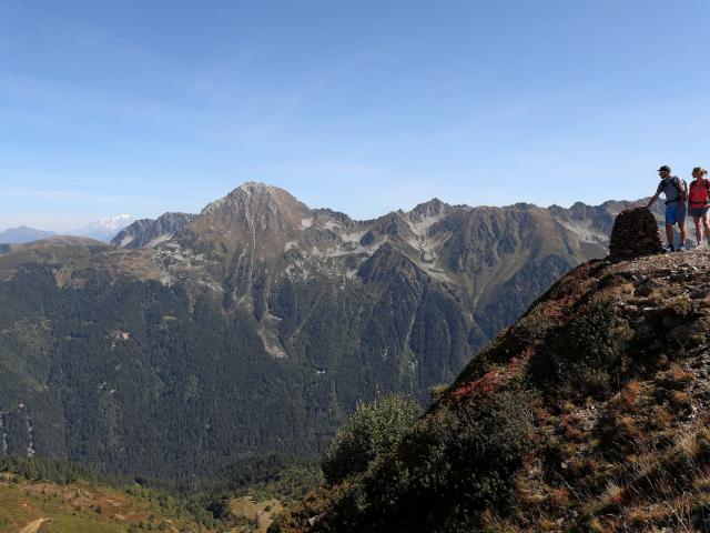 Vue sur le Montblanc depuis le Collet d'Allevard