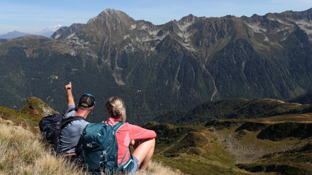 Vue sur le Montblanc depuis le Collet d'Allevard