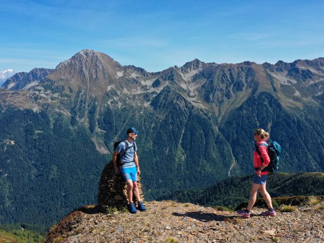 Balade en montagne au Collet avec vue sur le Montblanc