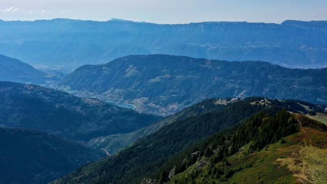 Station du Collet d'Allevard vue du ciel