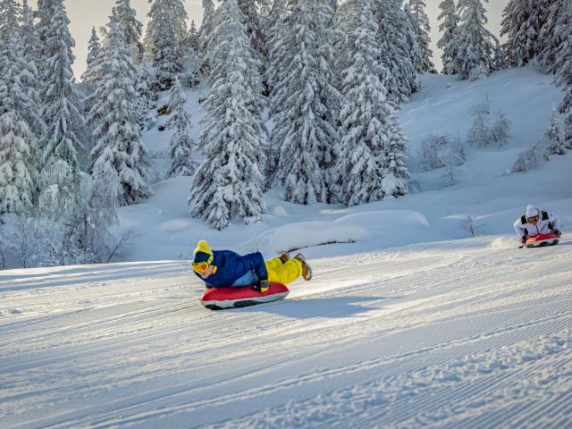 Airboard au Collet d'Allevard comme activité à faire durant les vacances d'hiver