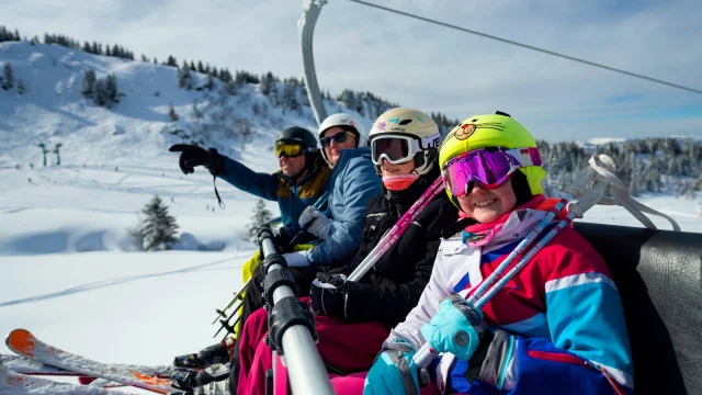 Télésiège ski au Collet