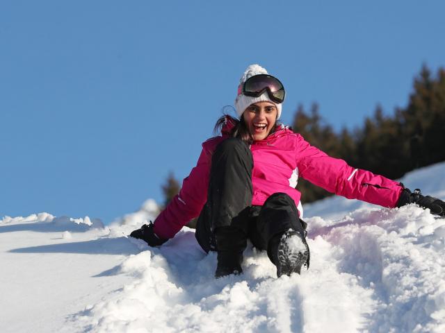 Activité luge au Collet en hiver