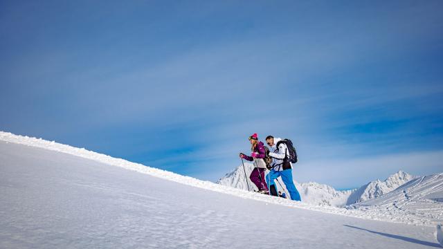 raquettes à neige au Collet