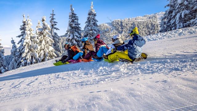 Descente en snake gliss au Collet